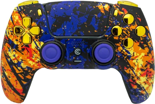 Vista 57 de Custom Wireless Controller Compatible with PS5 - Multiple Designs Available (Abstract Fusion)