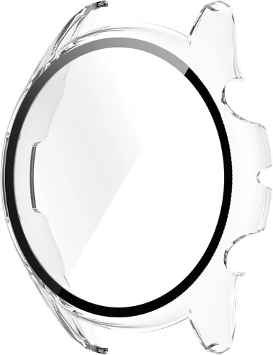 Vista 8 de Funda compatible con Amazfit GTR 3 Pro/GTR 3, protector de pantalla delgado de PC [marco de color de metal chapado] [cobertura completa 3D]