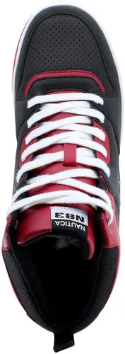 Vista 4 de Nautica Tenis de moda para hombre con cordones estilo baloncesto para caminar