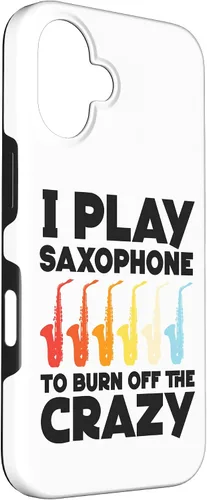 Vista 3 de iPhone 16 Saxofón I play saxofón para quemar el caso loco