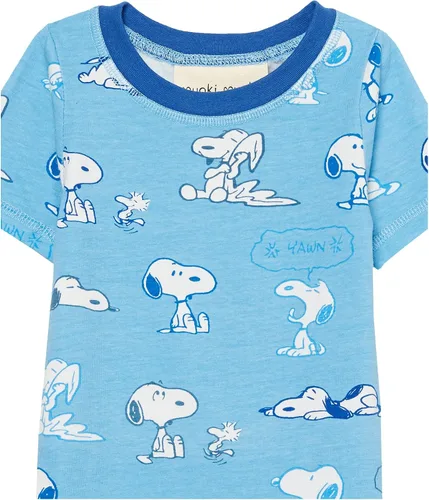 Vista 3 de Munki Munki Girls' Youth Short Sleeve Tee and Legging Pajama Set