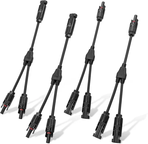 Vista 9 de ECO-WORTHY Conectores solares Y rama paralela PV adaptador cable cable enchufe kit de herramientas para panel solar (M/FF+F/MM)