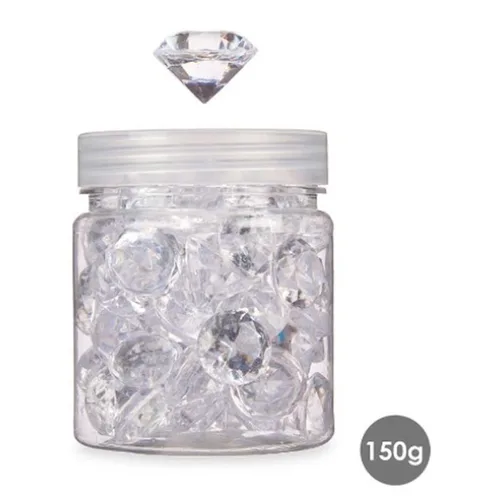 Vista 5 de Piedras Decorativas Gift Decor Transparente 150 g Diamante (16 Unidades)