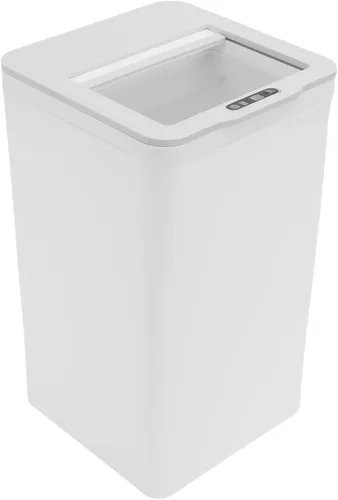 Vista 8 de Bote de basura automático sin contacto con sensor de patada, cubo de basura inteligente con tapa para cocina, dormitorio, oficina, sala de estar, 9L