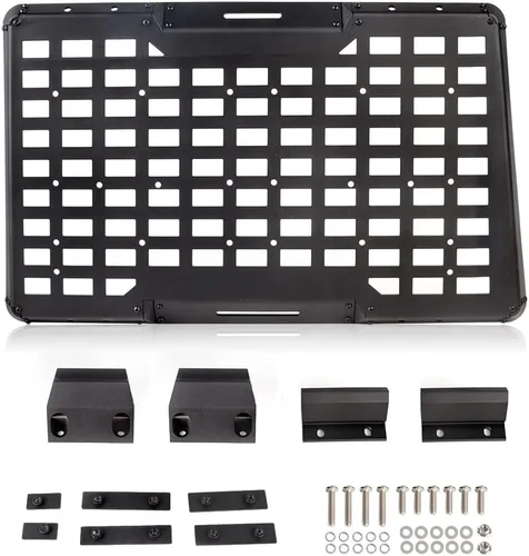 Vista 7 de FURYENGRAVER Kit de panel lateral MOLLE para ventana trasera con almacenamiento, decoración protectora para la ventana trasera para Jeep Wrangler