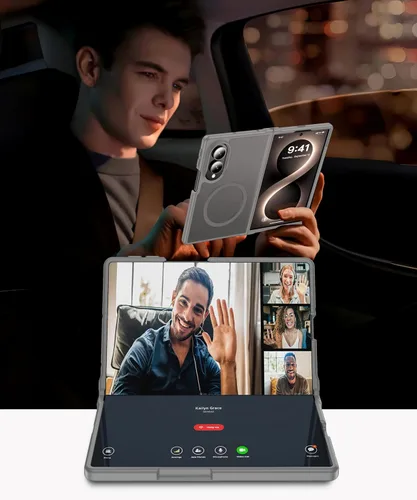 Vista 8 de NO.1 Magnetic for Samsung Galaxy Z Fold 8 Case with MagSafe [Military Grade Drop Tested][Translucent Matte][Anti-Fingerprint] Soft Silicone Bumper