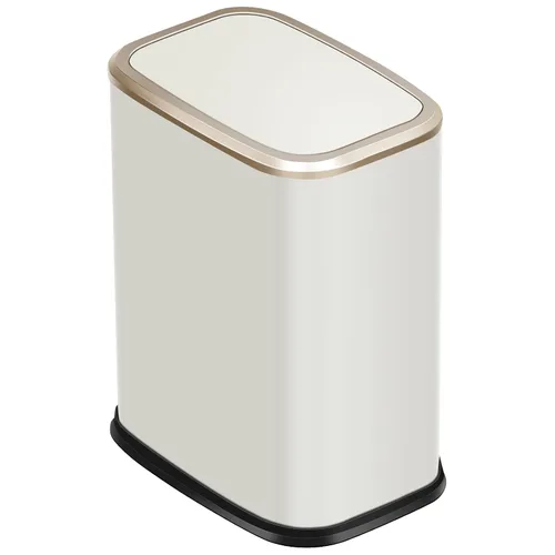 Vista 7 de Cubo de basura pequeño de 2 galones para oficina y baño con tapa oscilante, cubo de basura para sala de estar, dormitorio, cubo interior, cubo