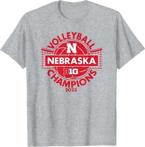 Vista 6 de Nebraska Cornhuskers Big Ten Champs 2023 Women's Volleyball T-Shirt