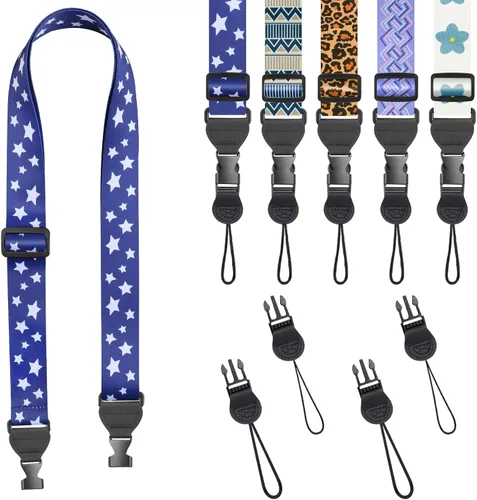 Vista 29 de FIEIL Correa de hombro ajustable, correa de nailon para cámara, cómoda correa para el cuello para iPad, tableta de teléfono celular, cámara, laptop