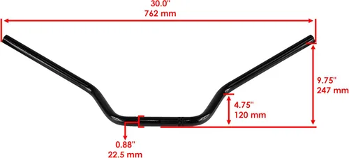 Vista 2 de Caltric Manillar y agarre con extremo de barra compatible con Honda Fourtrax 300 TRX300FW 4X4 1988-2000