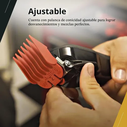 Vista 4 de Wahl Professional Cortadora con cable de diseñador, modelo 08355-400 Motor electromagnético y palanca cónica ajustable para mezclar y decolorar