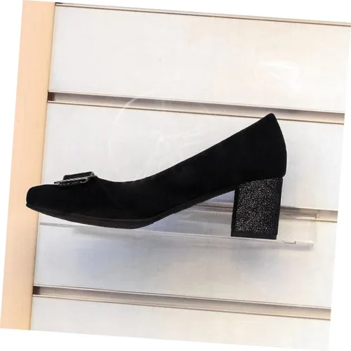 Vista 5 de Estante transparente para zapatos Slatwall, paquete de 2