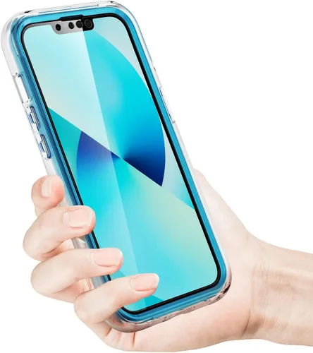 Vista 6 de Asuwish Funda de teléfono para iPhone 13 Pro Max 2021 de 6.7 pulgadas con protector de pantalla, híbrida, lindo mármol, cuerpo completo, duro