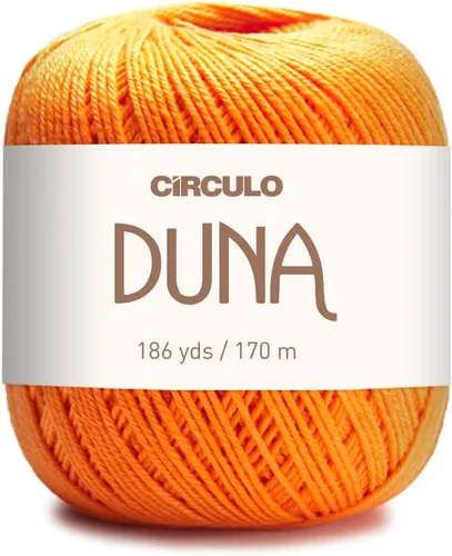 Vista 35 de Círculo Hilo Duna – 186 yardas, 3.52 onzas – Hilo DK de peinado ligero – 100% algodón virgen brasileño mercerizado, perfecto para tejer y hacer
