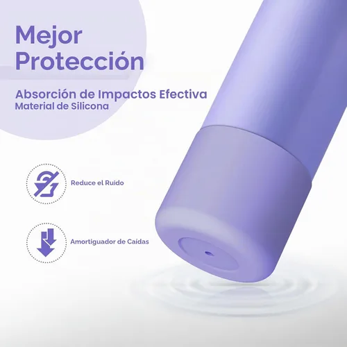 Vista 3 de 2 botas de silicona para botella de agua Owala de 24 onzas, 32 onzas, 40 onzas, funda protectora antideslizante para botellas de agua de acero