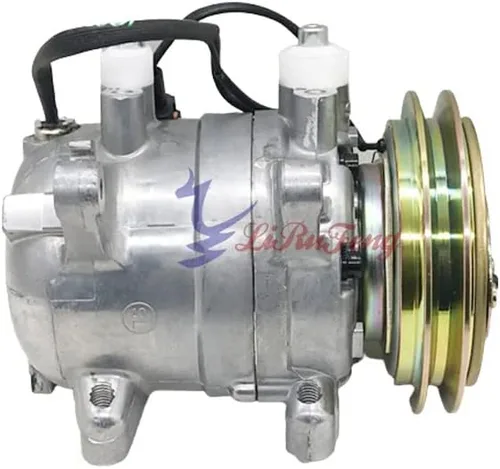 Vista 2 de Bomba de refrigeración de compresor de aire acondicionado A/C DKV14C compatible con Nissan Navara D22 VG33 92600-VJ700 92600VJ700