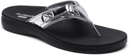 Vista 3 de SOLLBEAM Sandalias ortopédicas originales para mujer, estilo tanga con soporte de arco