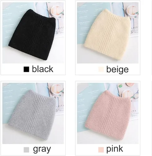 Vista 4 de Gorro de punto de lana con orejas de gato lindo para mujer gorro térmico de doble capa