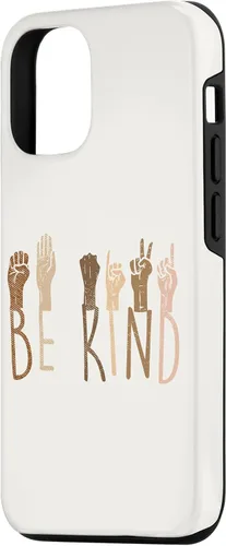 Vista 2 de Funda de regalo BLM para iPhone 14 Be Kind Hands Melanina Black African Pride BLM