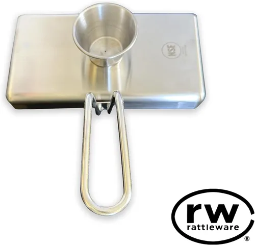 Vista 9 de Rattleware Anillos para huevos de acero inoxidable, grado comercial, cocción uniforme, mango resistente al calor, ideales para freír huevos