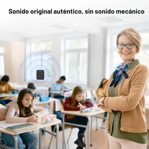 Vista 7 de ZOWEETEK Amplificador de Voz con Micrófono Inalámbrico de Solapa Lavalier para Maestros, Nuevo Sistema de Micrófono Personal 2025, Altavoz Portátil