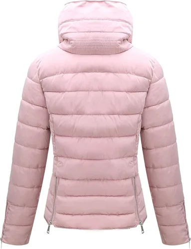 Vista 2 de Chaqueta acolchada Bellivera para mujer, ligera y con relleno, abrigo mullido y acolchado, con relleno de algodón, para primavera, otoño e invierno