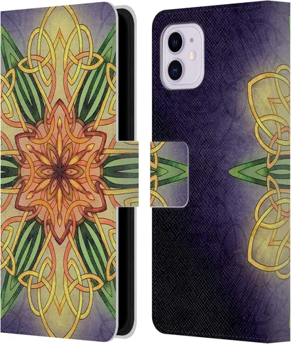 Vista 7 de Head Case Designs Funda de piel con licencia oficial de Brigid Ashwood Awen Celtic Wisdom 3, tipo cartera compatible con Apple iPhone 11