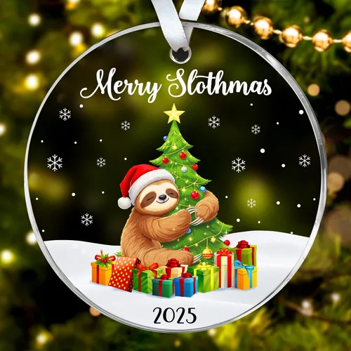 Vista 17 de HEXMOZ Adornos de Oso para Árbol de Navidad - Regalos de Osos para Mujeres, Hombres, Amantes de los Osos - Adorno de Navidad de Osos, Ideas