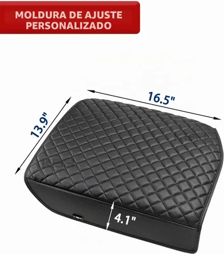 Vista 6 de KBH Funda para reposabrazos de consola central para Toyota Tundra 2007-2013, Sequoia 2008-2022, protector de tapa de consola central, accesorios
