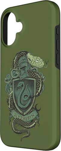 Vista 2 de Funda con escudo de serpiente Slytherin para iPhone 16 Harry Potter