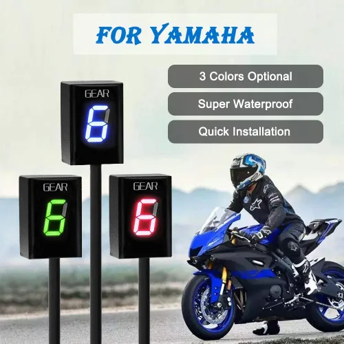 Vista 2 de Indicador de engranajes de motocicleta para Yamaha YZF-R1 R6/Fzh150 Fzn150 Xt660 Fz-16 FZ-S Fz1 Xvs950A Midnight Star Fz8 Fz6r Xv1900a 6 velocidades