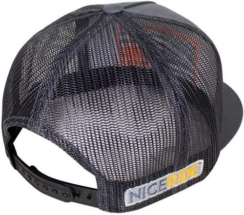 Vista 4 de Gorra de béisbol Gorra de camionero fuerte Snapback Mesh Back 6006, Carbón vegetal, Talla única