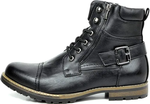 Vista 2 de Bruno Marc Men's Military Motorcycle Combat Military Boots