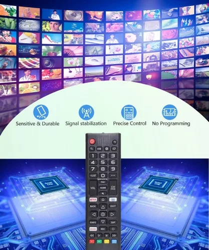 Vista 4 de Control remoto para LG Smart TV 49UM7300PUA 70UN6955ZUC 24LJ4540-WU 28LM400BPU 28TL430DPU 32LT340CBUB 43M50000PUA 43UM7100PUA 49UM7100PUA 555UN70000
