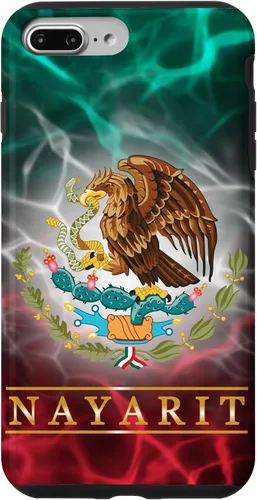 Vista 12 de Funda para iPhone 16 Nayarit con la bandera de México, funda orgullosa de las raíces mexicanas