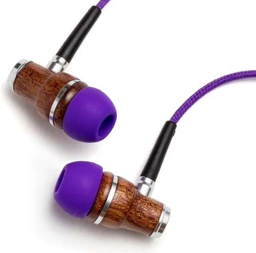 Vista 10 de Auriculares sintonizados NRG 3.0 Premium Madera aisladores de sonido, con micrófono y control de volumen, estilo madera