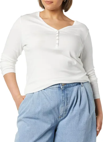 Vista 3 de Tienda Essentials Camisa Henley de maternidad ajustada para mujer