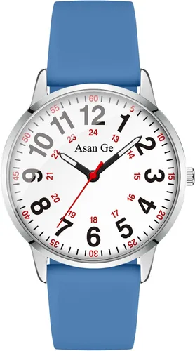Vista 18 de Asan Ge Watches for Women, Fashion 3ATM Waterproof Minimalist Lightweight Easy-to-Read Analog Silicone Watch Suitable for Daily Work, Leisure