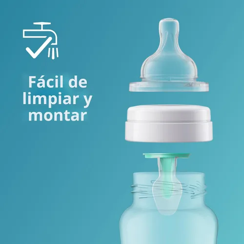 Vista 5 de Tetinas anti cólicos Philips Avent - Flujo 1, paquete de 4, SCY761/44