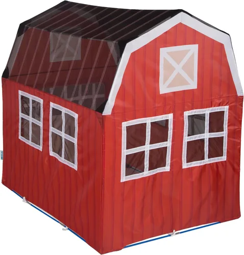 Vista 7 de Pacific Play Tents 60810 Barnyard Playhouse Carpa, 48 x 38 x 48 pulgadas, Multi