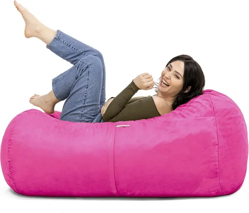 Vista 24 de Jaxx Lounger Jr. Puff Azul