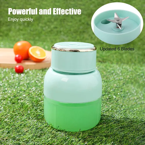 Vista 3 de Batidora portátil 27.1 fl oz USB recargable batido taza BPA-Free Food Grade Material, 2000mAh Battery, Compact 11x16cm, Detachable for Easy