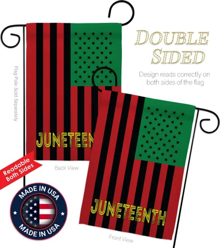 Vista 3 de Americana Home & Garden Juneteenth American Support Awareness Afro United States Black Lives Matter - Cartel para decoración de la casa, regalo