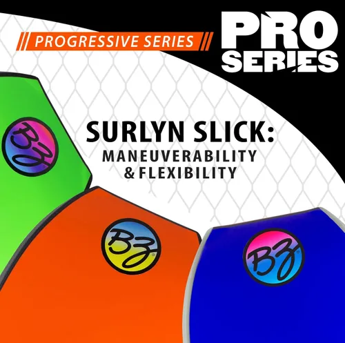 Vista 4 de BZ Bodyboards - Pro Bodyboard - Pilotos avanzados - Zero-G Polypro Core - Surlyn Slick - Cubierta de celda H de 8 libras - Cola creciente - Bodyboard
