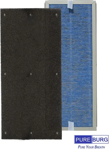Vista 2 de PUREBURG Juego de filtros de repuesto compatibles con Membrane Solutions MS18 Purificador de aire, 2 H13 True HEPA, carbón activado y 4 prefiltros