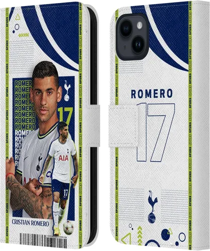 Vista 34 de Head Case Designs Officially Licensed Tottenham Hotspur F.C. Cristian Romero 2022/23 First Team Leather Wallet Case Compatible with Apple iPhone 11