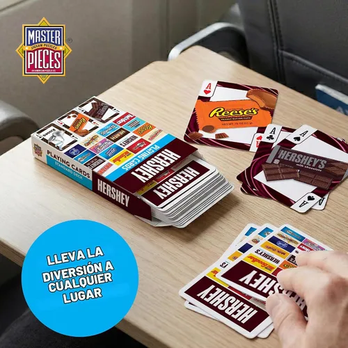 Vista 2 de MasterPieces Officially Licensed Hershey Playing Cards - 54 Card Deck for Adults