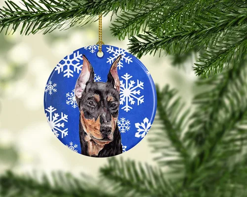 Vista 254 de Caroline's Treasures Cavalier Spaniel - Adorno de cerámica para colgar en el árbol de Navidad, para el hogar, Navidad, fiestas, regalo, 3 pulgadas