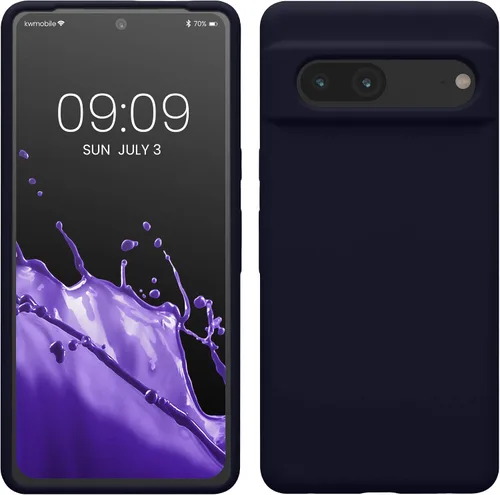 Vista 91 de kwmobile Funda compatible con Google Pixel 7 - Funda de silicona TPU con acabado suave - Piedra antigua