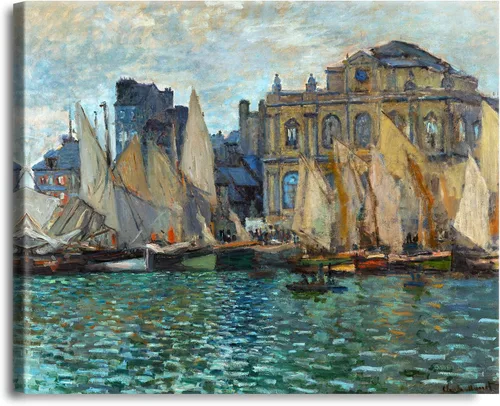 Vista 83 de A&T ARTWORK Antibes Seen from The Salis Gardens de Claude Monet Las Obras de Arte Clásico Mundial Reproducciones, Impresiones de Arte en Lienzo